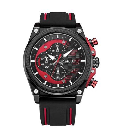 Megir MN2051G-BK-1N8 Quartz Chronograph Men's Watch