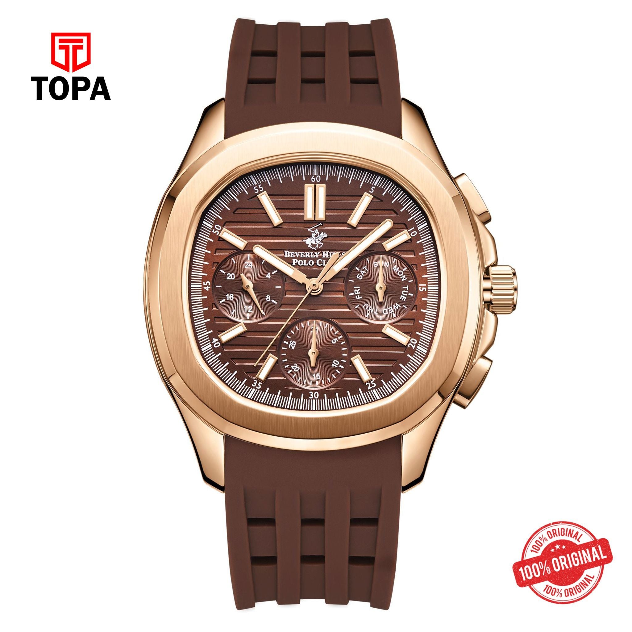Topa BHPC-BP3211X.442-GENTS SILICONE WRIST WATCH - Product Image 1