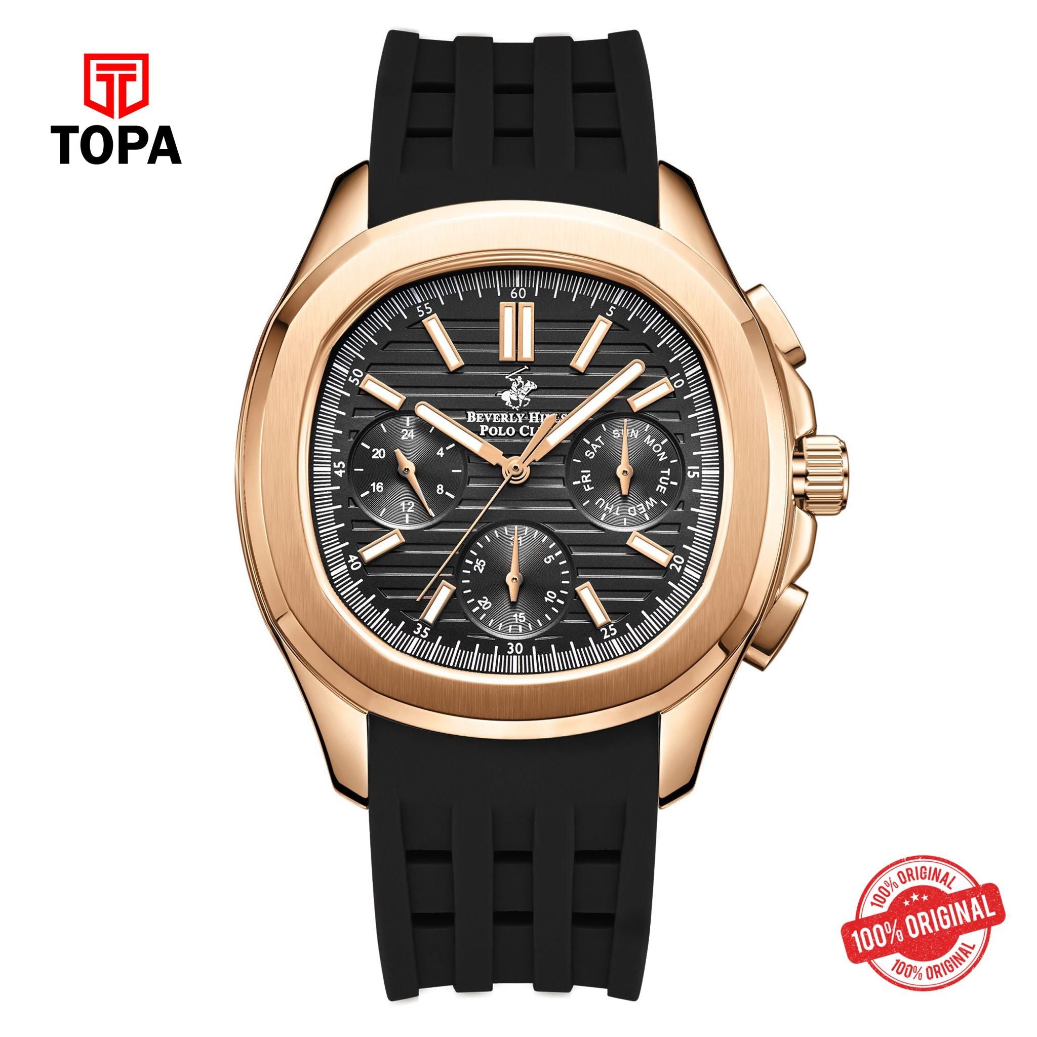 Topa BHPC-BP3211X.451 - PVC Strap Watch For Men - Product Image 1