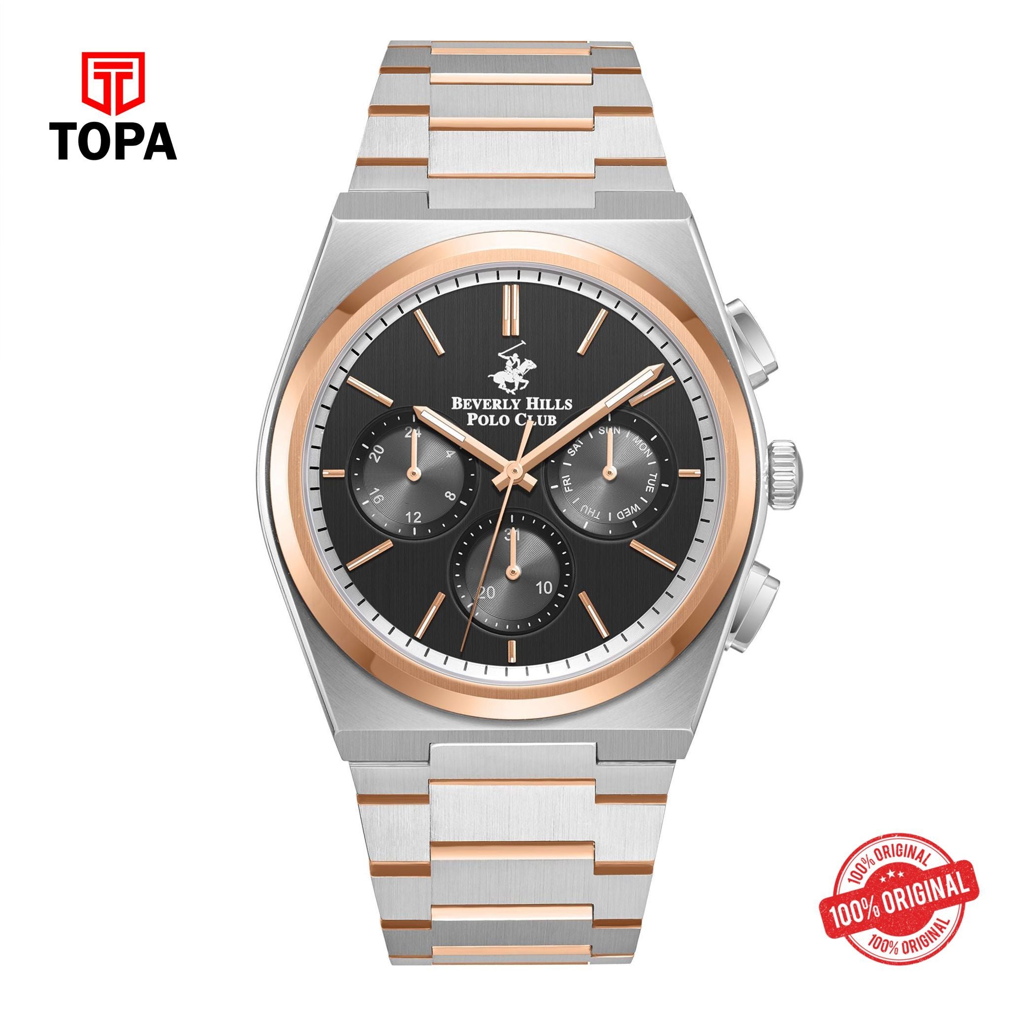 Topa BHPC-BP3381X.550 - Stainless Steel Multifunction Watch For Men - Product Image 1