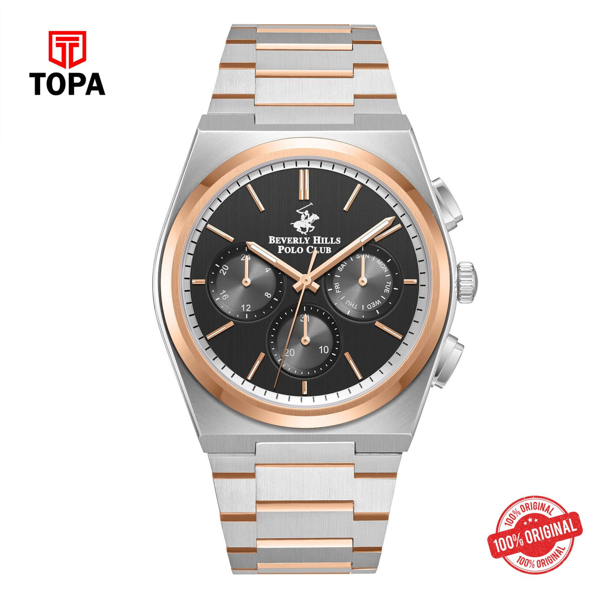 Topa BHPC-BP3381X.550 - Stainless Steel Multifunction Watch For Men - Product Image 1