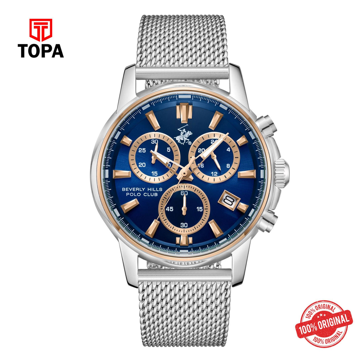 Topa BHPC-BP3647X.390 - Stainless Steel Multifunction Watch For Men - Product Image 1
