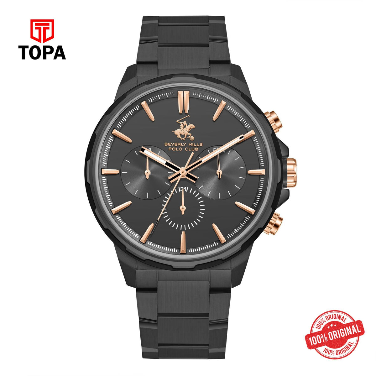 Topa BHPC-BP3651X.661 - Stainless Steel Multifunction Watch For Men - Product Image 1