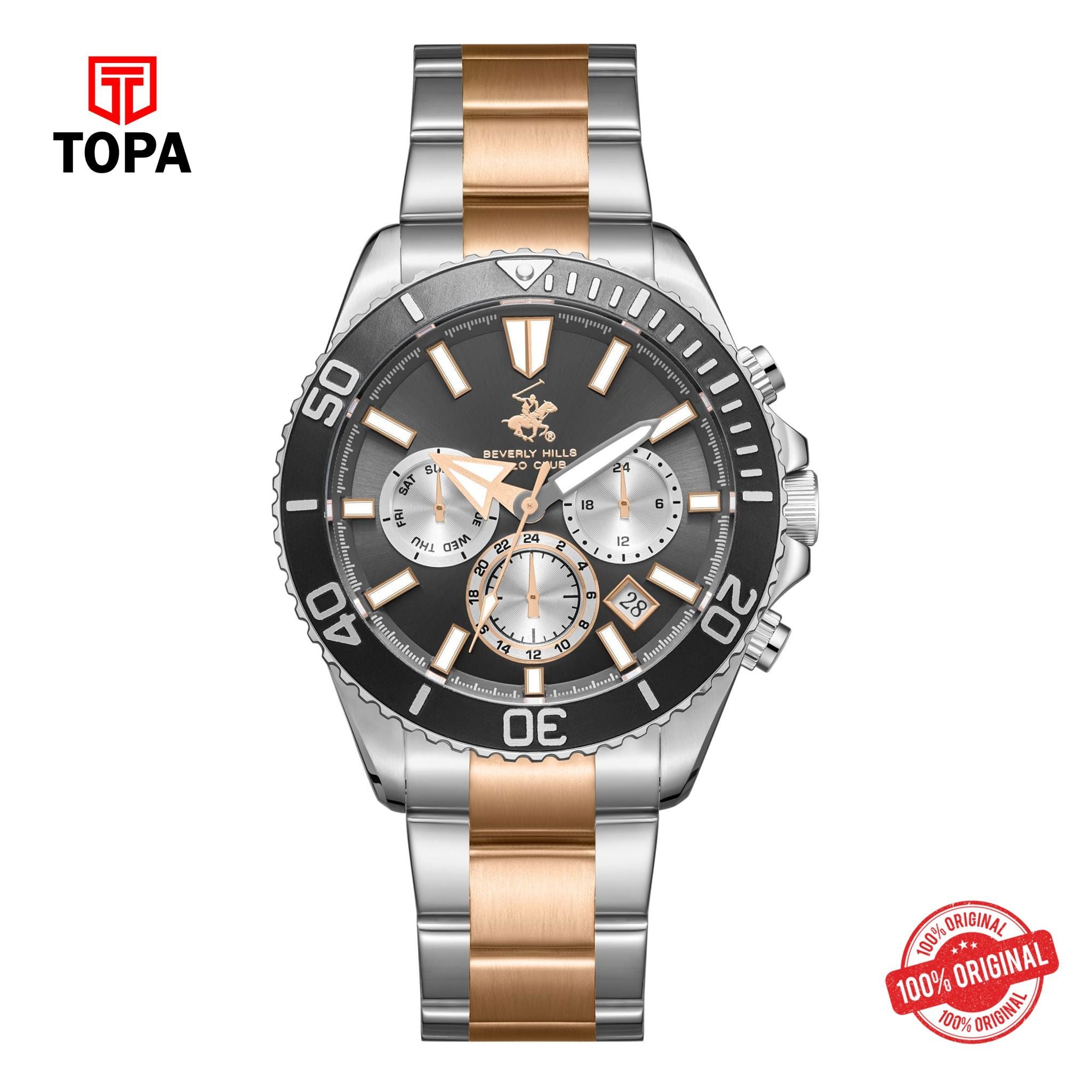 Topa BHPC-BP3721X.560 - Stainless Steel Multifunction Watch For Men - Product Image 1