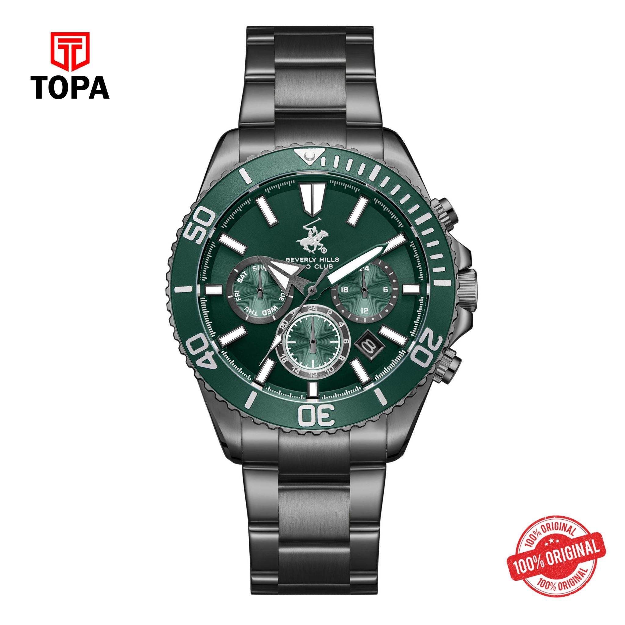 Topa BHPC-BP3721X.070 - Stainless Steel Multifunction Watch For Men - Product Image 1