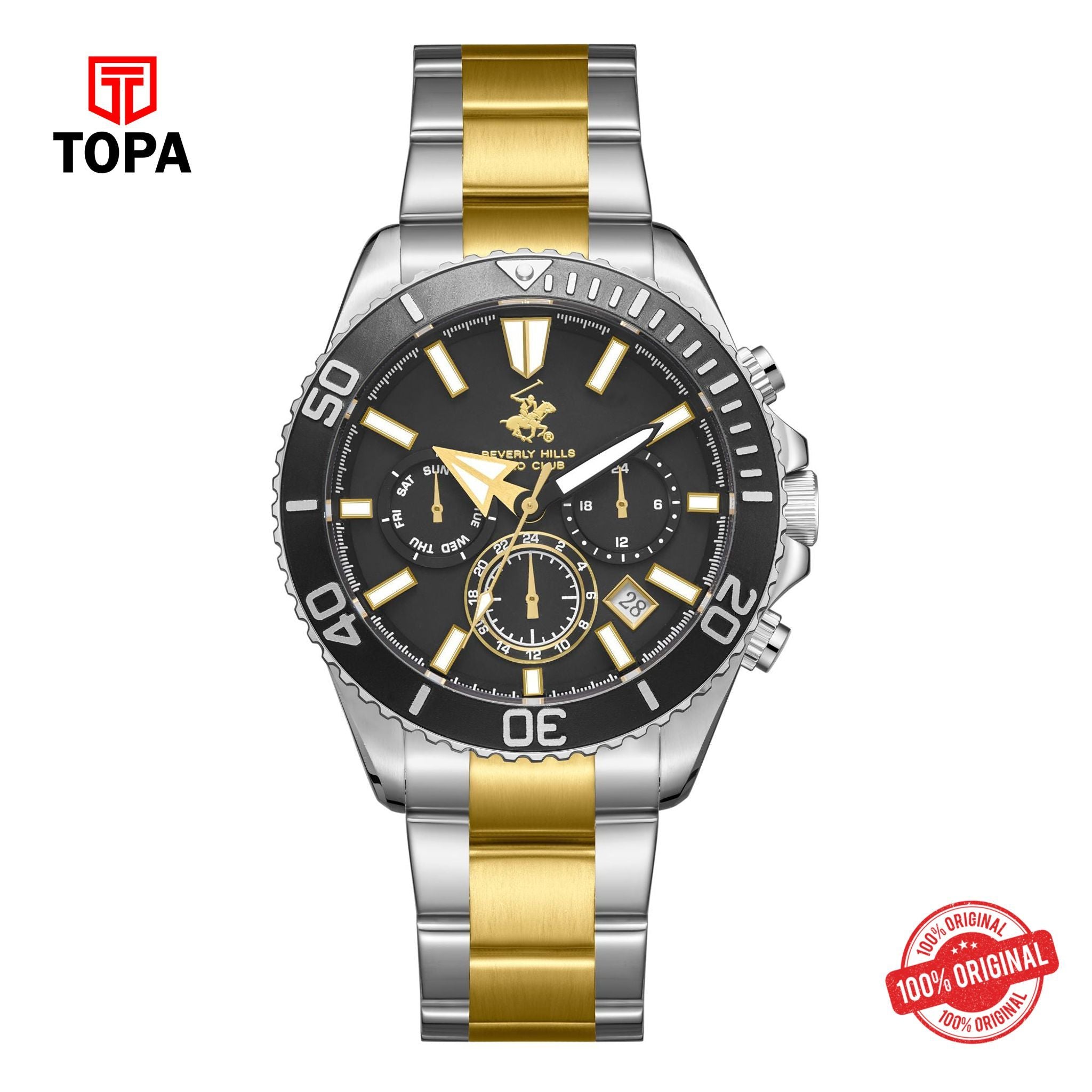 Topa BHPC-BP3721X.251 - Stainless Steel Multifunction Watch For Men - Product Image 1