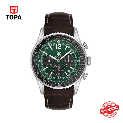 Topa BHPC-BP3723X.372 - Leather Strap Multifunction Watch For Men - Product Image 1