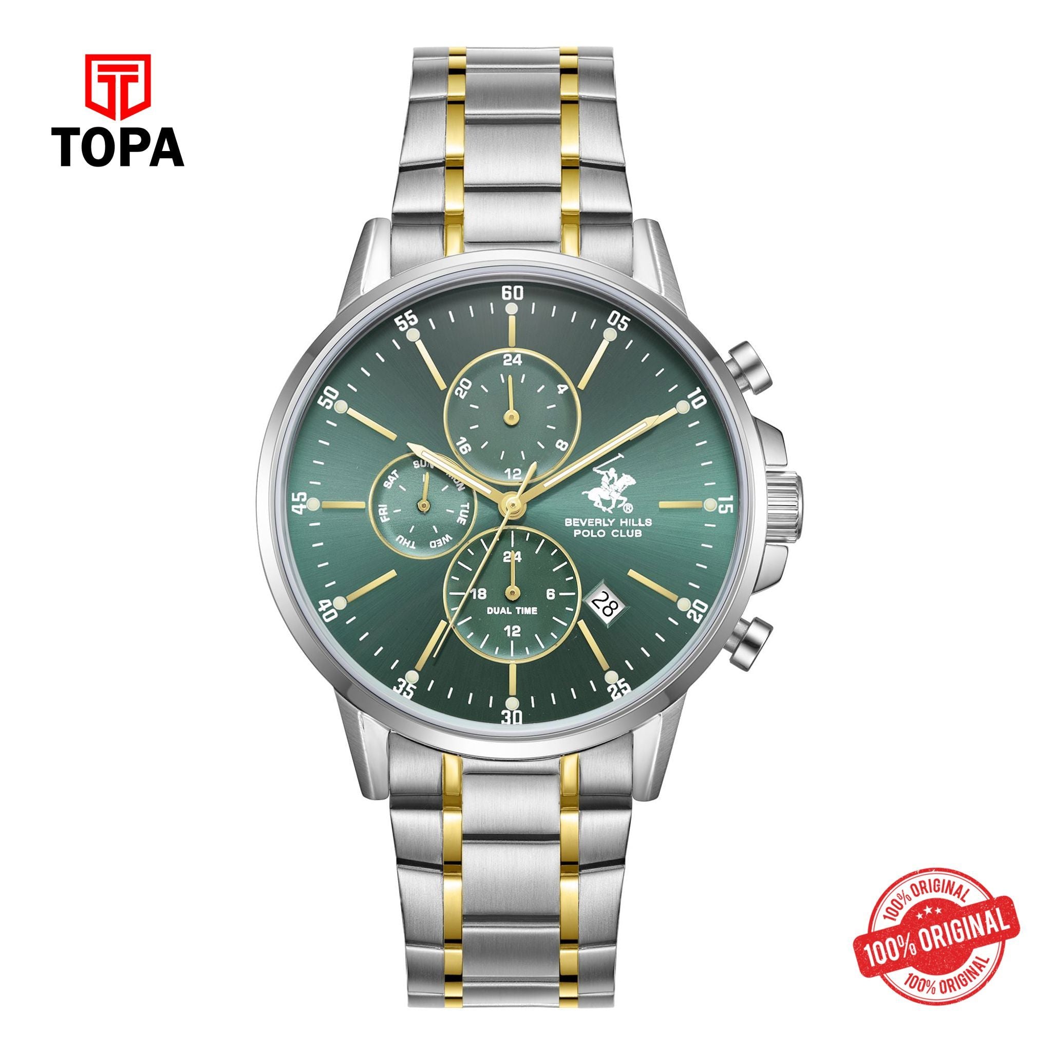 Topa BHPC-BP3727X.370 - Stainless Steel Multifunction Watch For Men - Product Image 1