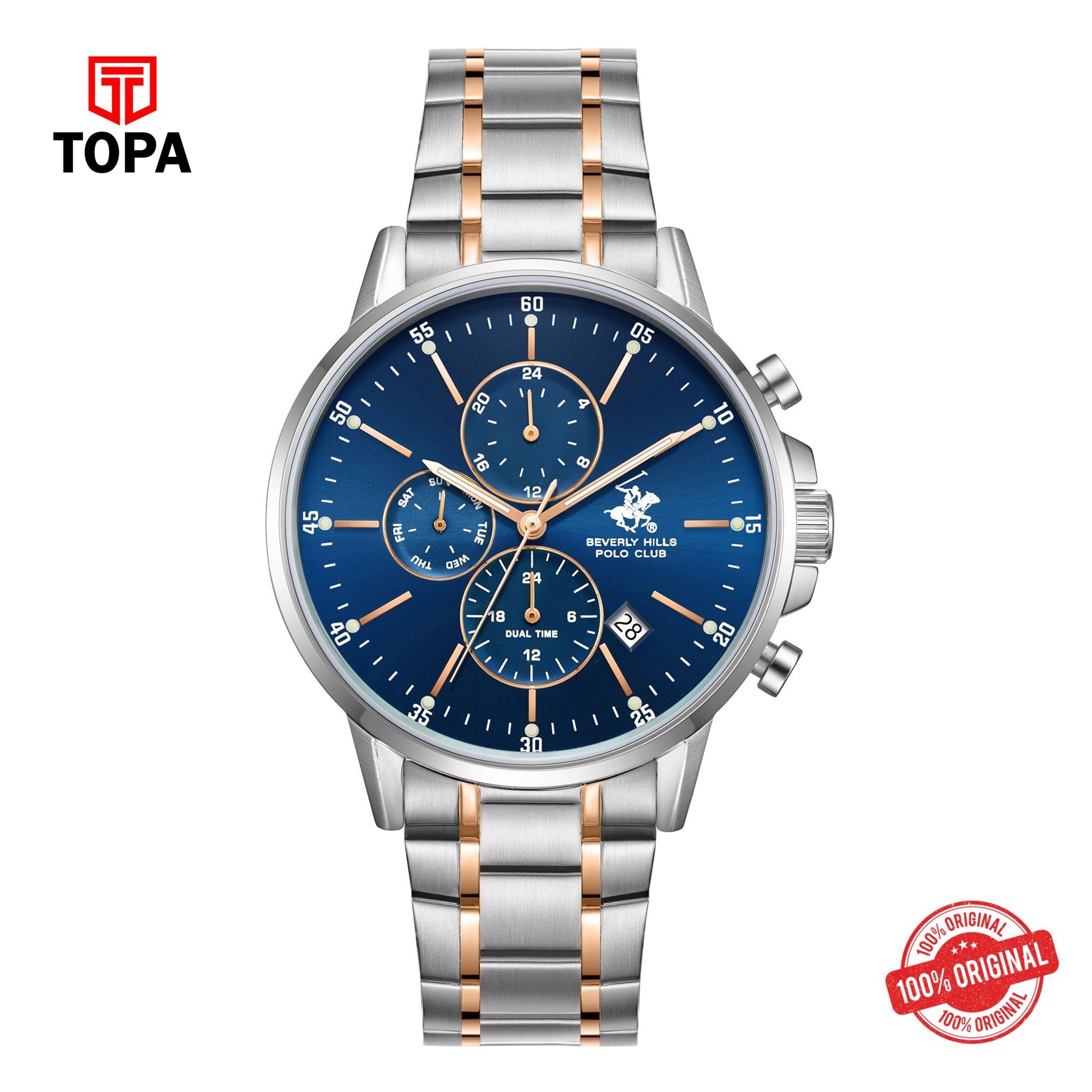 Topa BHPC-BP3727X.590 - Stainless Steel Multifunction Watch For Men - Product Image 1