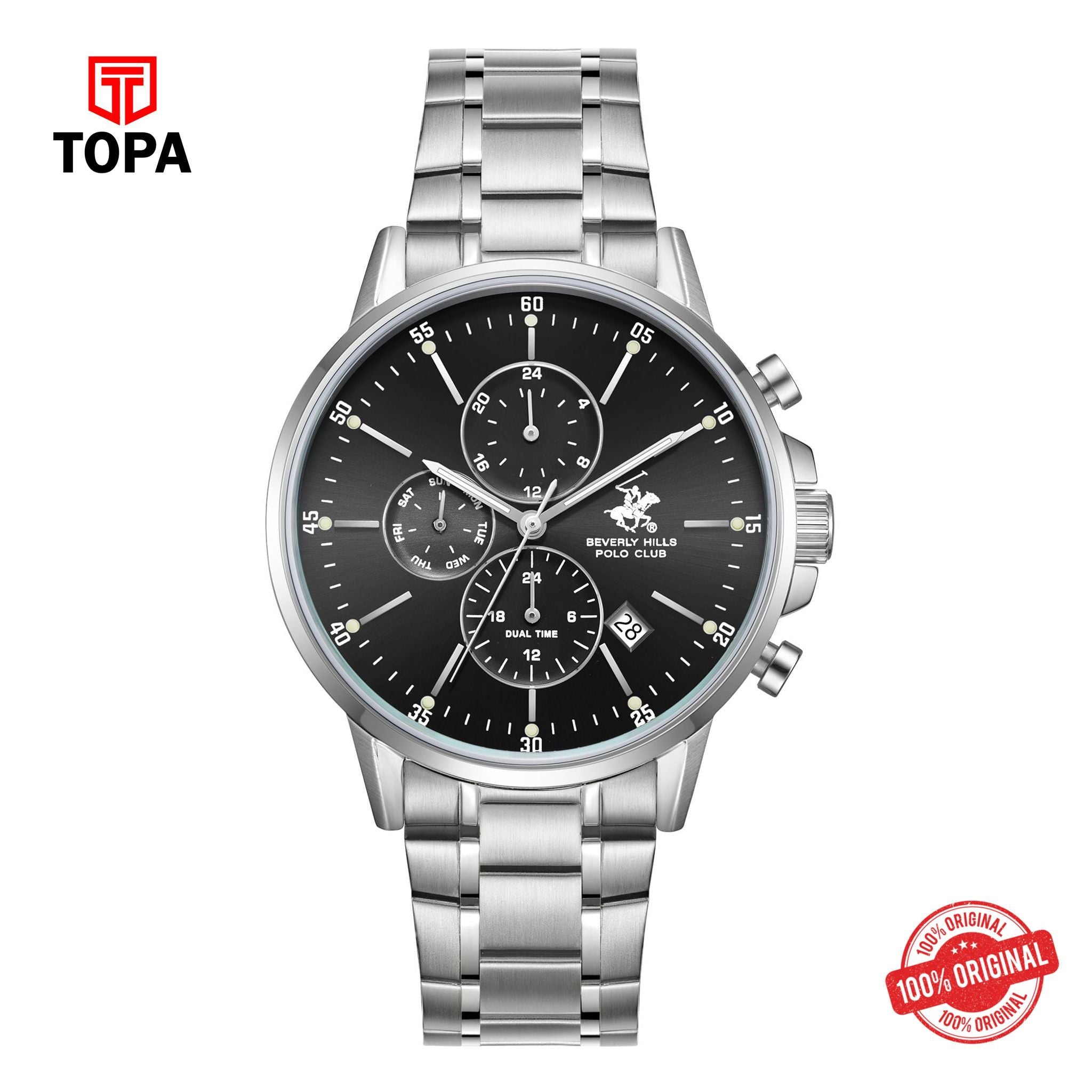 Topa BHPC-BP3727X.350 - Stainless Steel Multifunction Watch For Men - Product Image 1