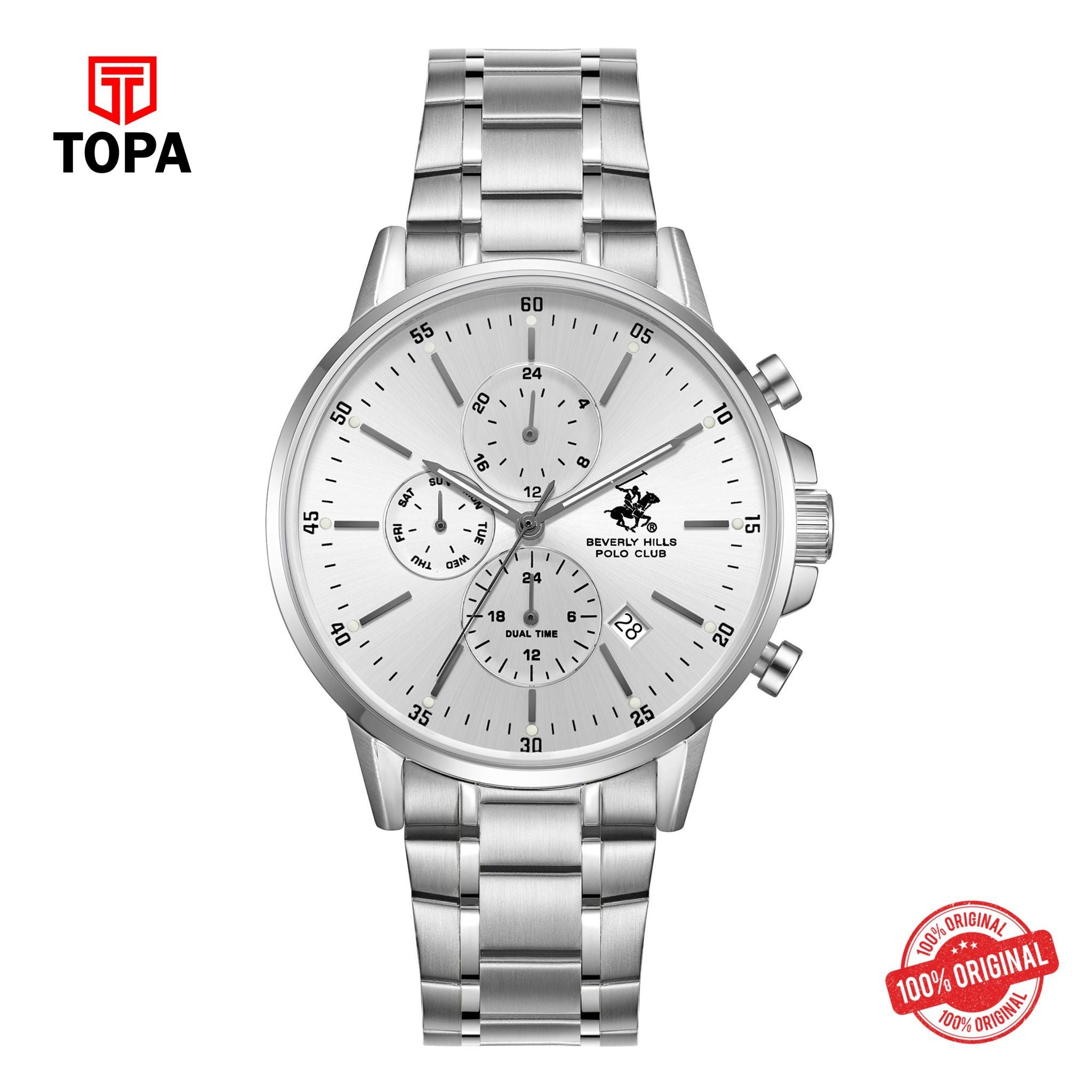Topa BHPC-BP3727X.330 - Stainless Steel Multifunction Watch For Men - Product Image 1