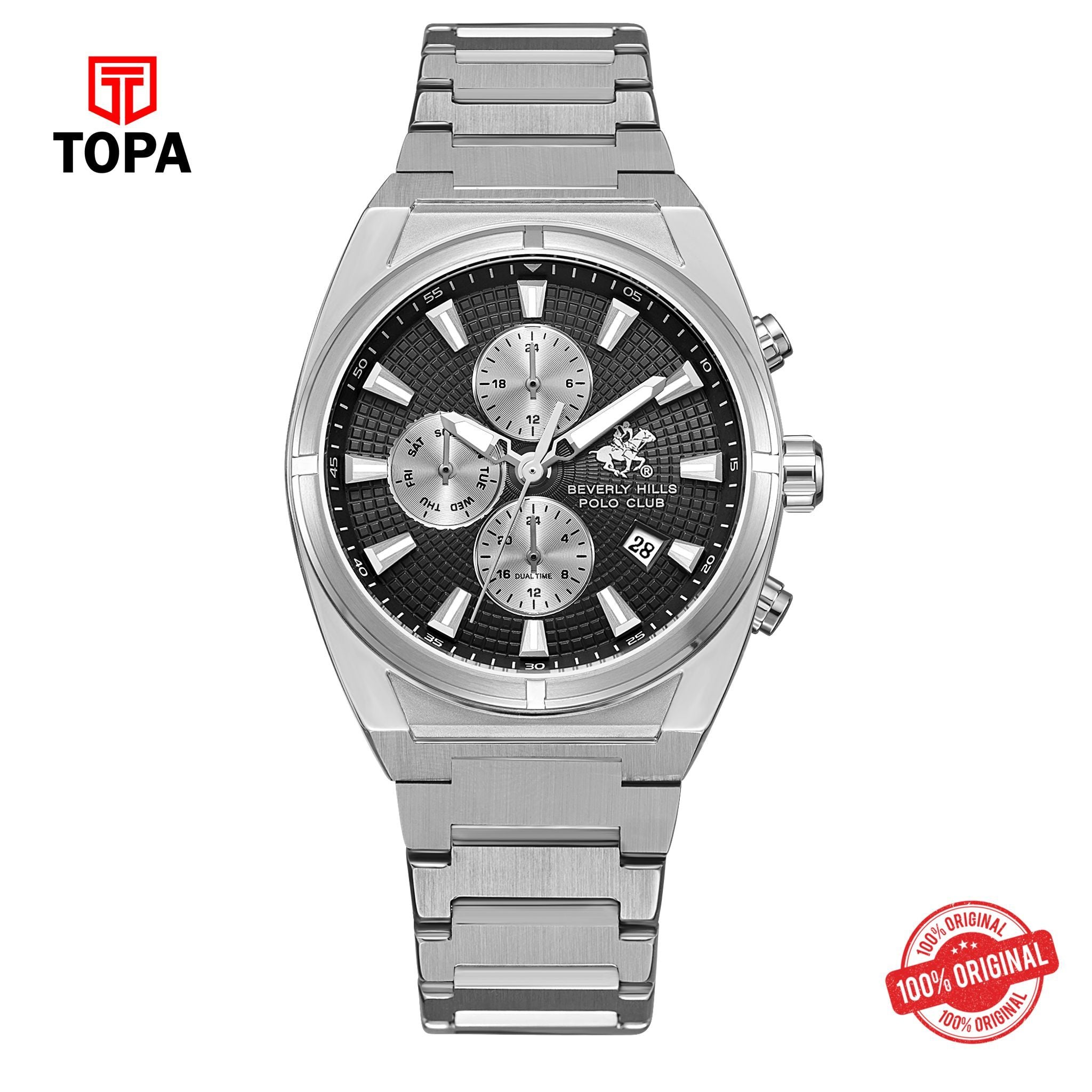 Topa BHPC-BP3733X.360 - Stainless Steel Multifunction Watch For Men - Product Image 1