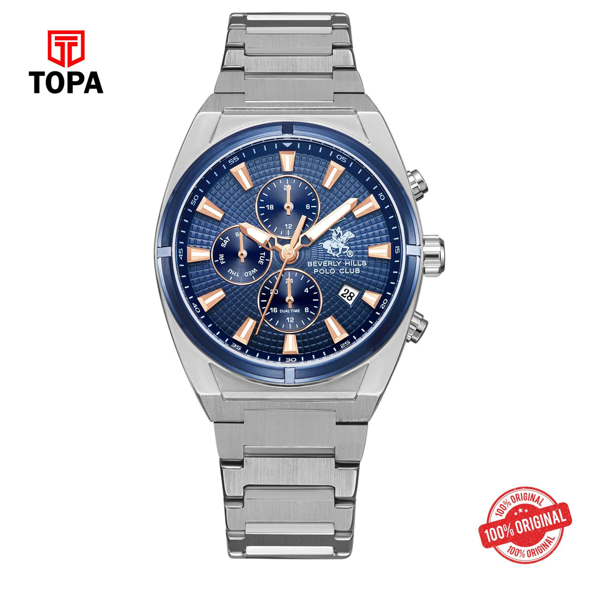 Topa BHPC-BP3733X.390 - Stainless Steel Multifunction Watch For Men - Product Image 1