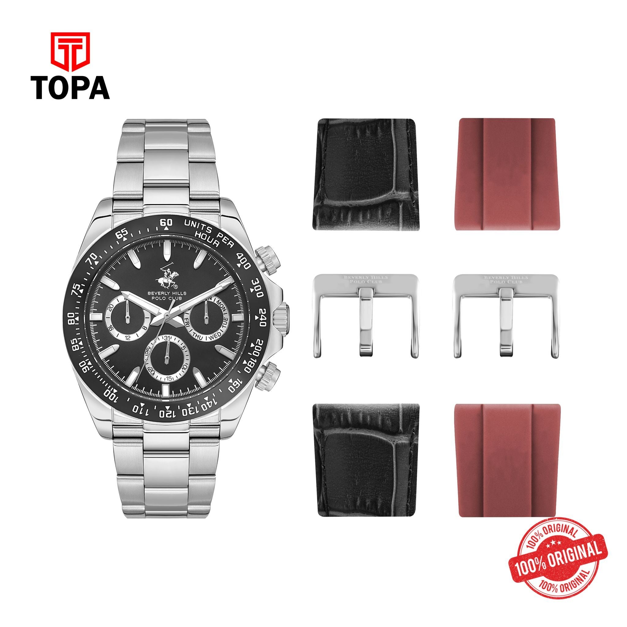 Topa BHPC - BP3608X.350 - GENTS STAINLESS WRIST WATCH - Product Image 1