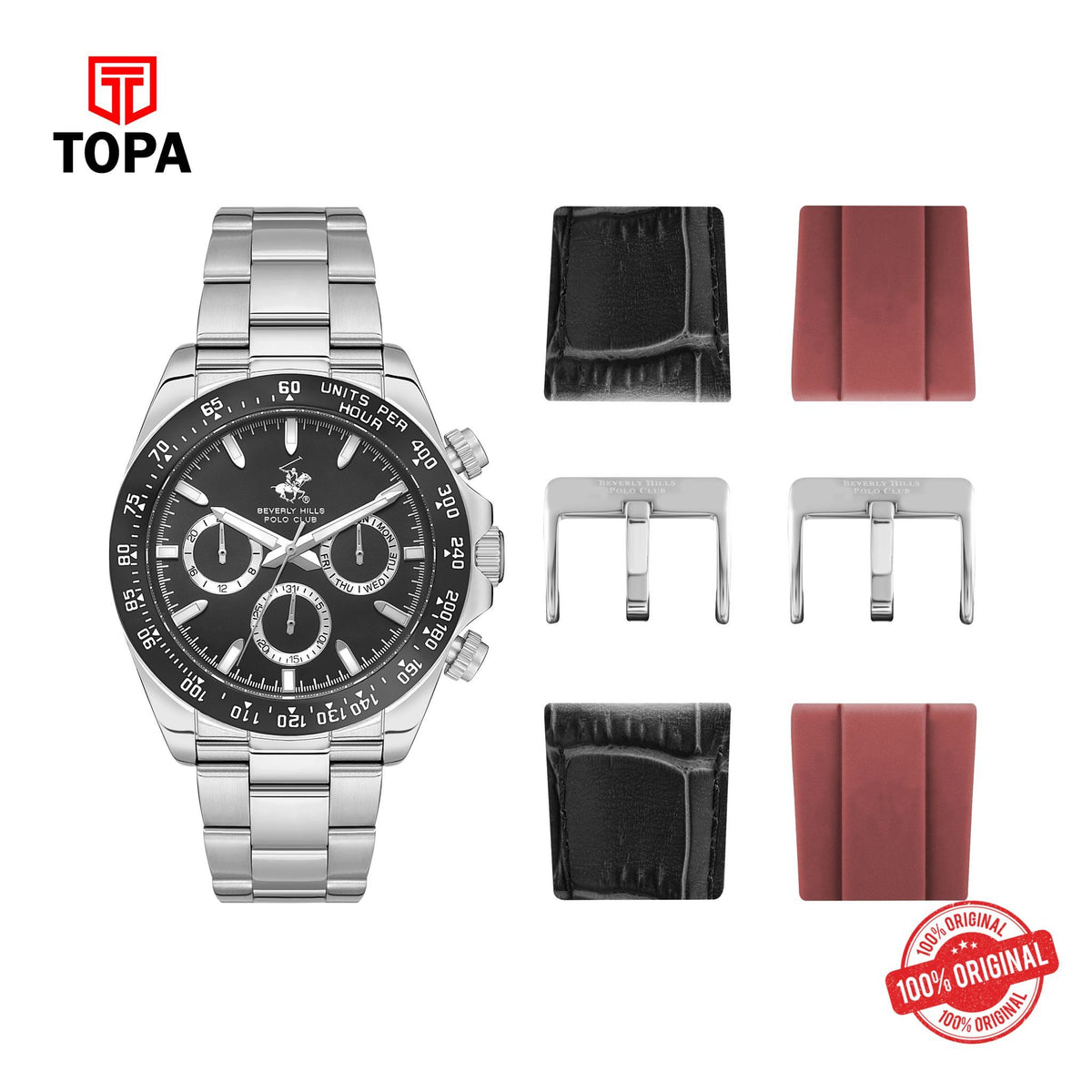 Topa BHPC - BP3608X.350 - GENTS STAINLESS WRIST WATCH - Product Image 1