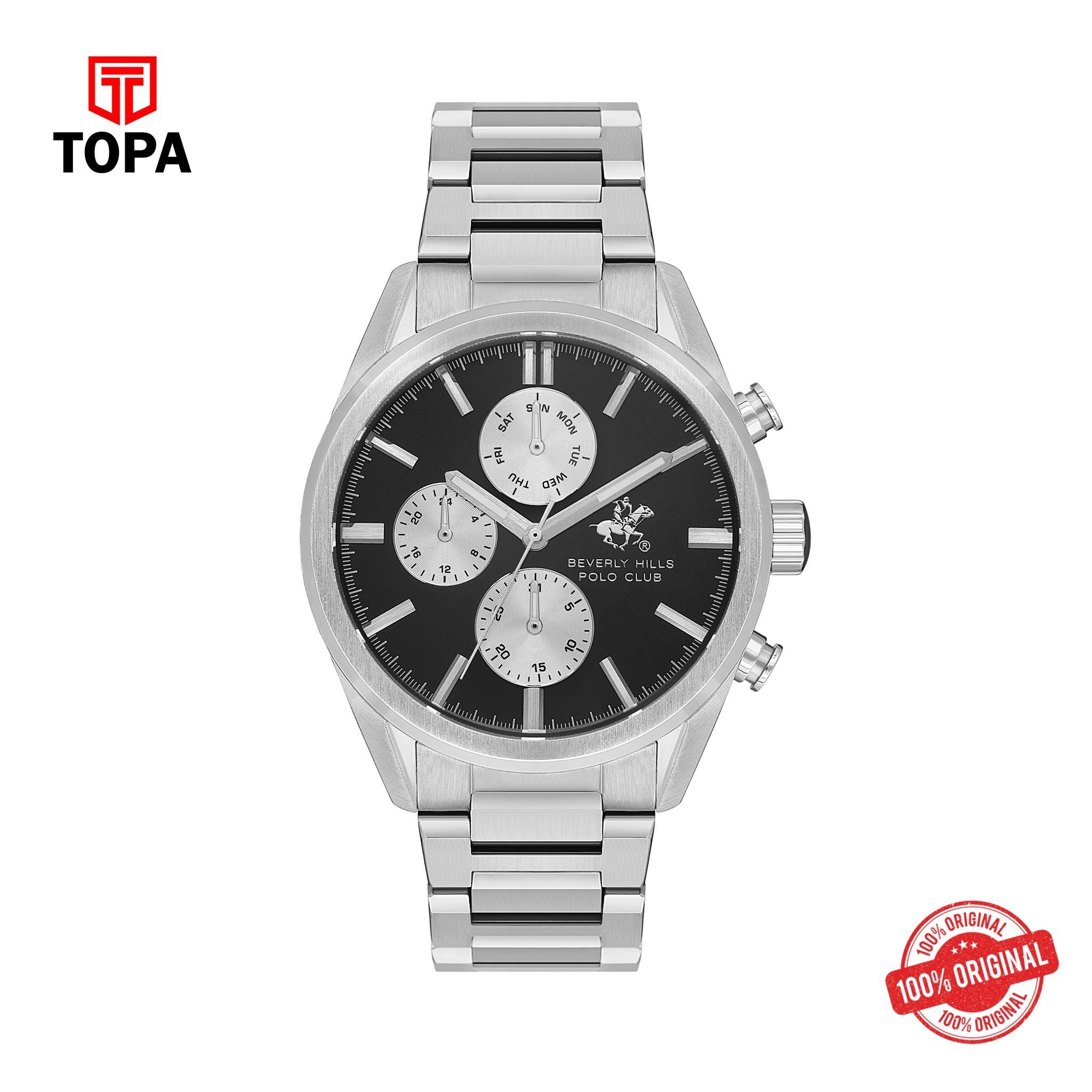 Topa BHPC - BP3633X.360 - GENTS STAINLESS WRIST WATCH - Product Image 1