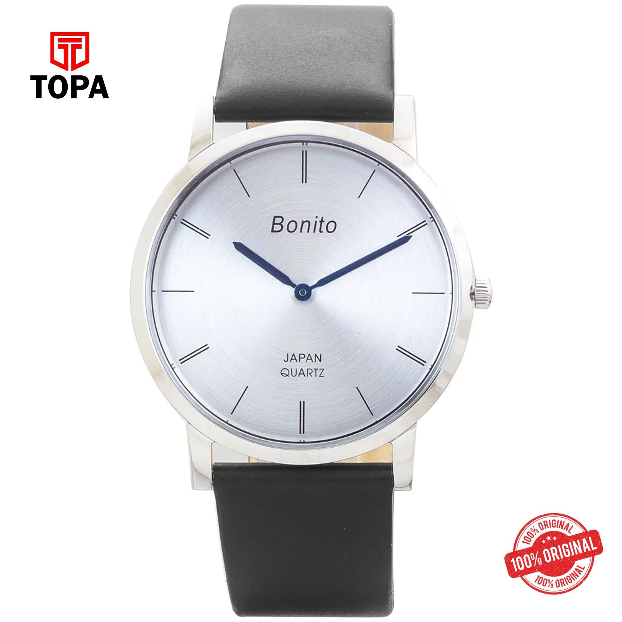 Topa Bonito-K-4029-SLR-Leather-Band-Men-Watch - Product Image 1