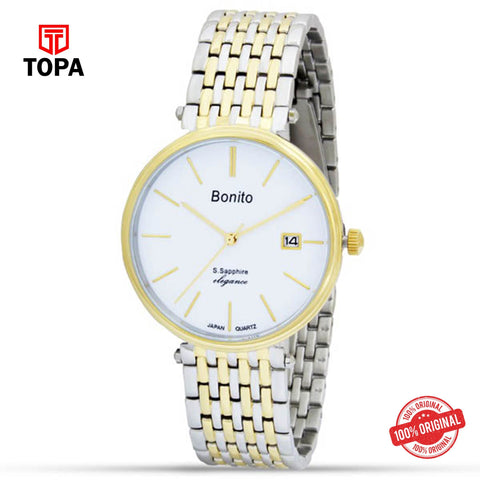 Topa Bonito-K-5006-TT-WT-Metal-Band-Mens-Watch - Product Image 1