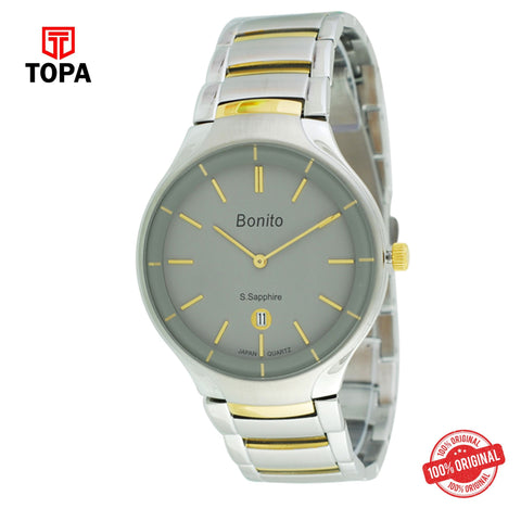 Topa Bonito-K-5061-TT-G-GRY-Metal-Band-Mens-Watch - Product Image 1