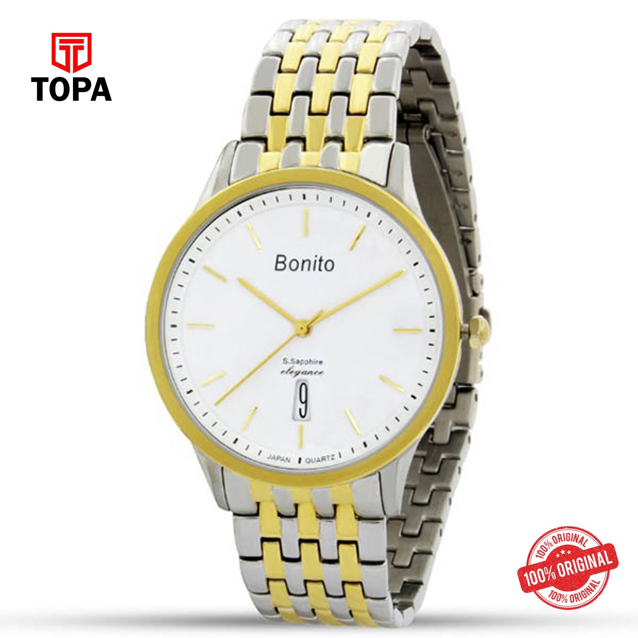 Topa Bonito-K-5120-TT-WT-Metal-Band-Mens-Watch - Product Image 1