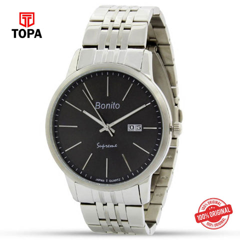 Topa Bonito-K-5127-BK-Metal-Band-Mens-Watch - Product Image 1