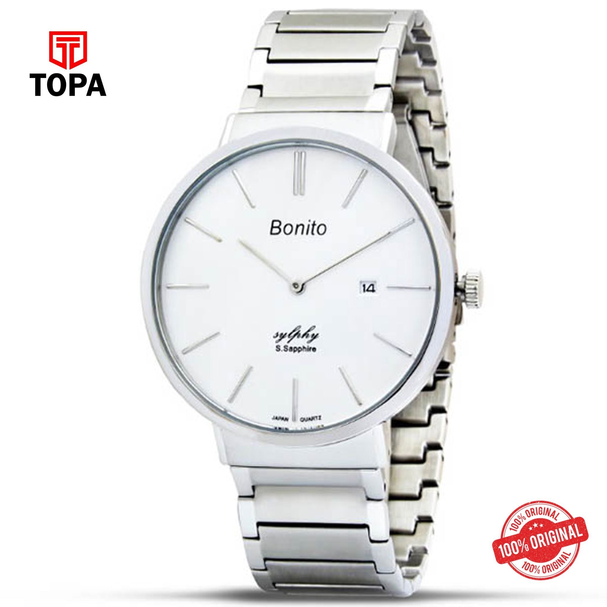Topa Bonito-K-5128-WT-Metal-Band-Mens-Watch - Product Image 1