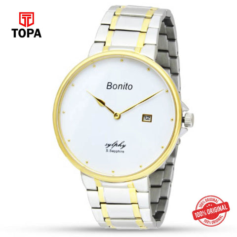 Topa Bonito-K-5129-TT-WT-Metal-Band-Mens-Watch - Product Image 1