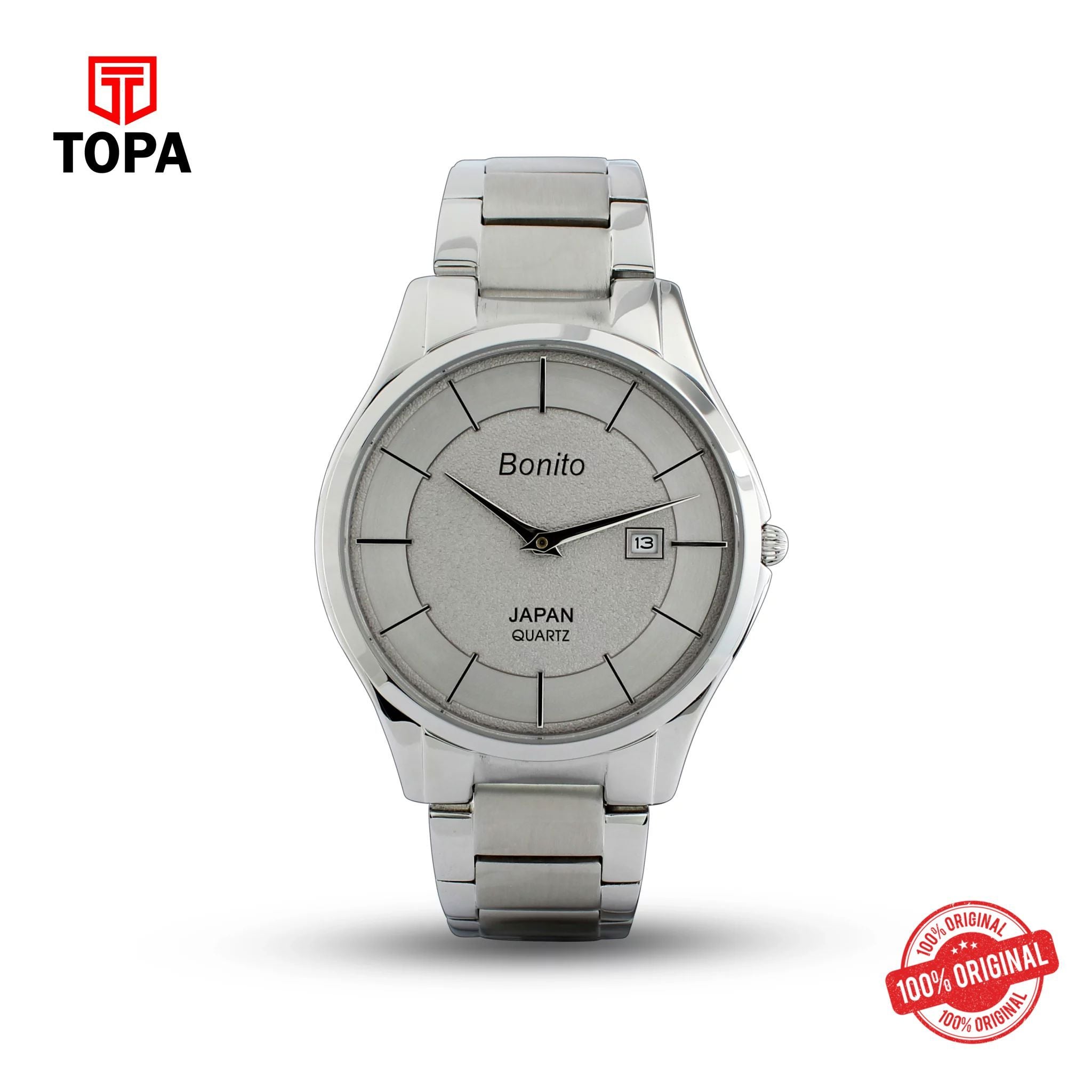 Topa Bonito-K-5131-CH-GRY-Metal-Band-Men-Watch - Product Image 1