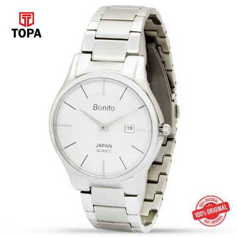 Topa Bonito-K-5131-WHT-Metal-Band-Mens-Watch - Product Image 1