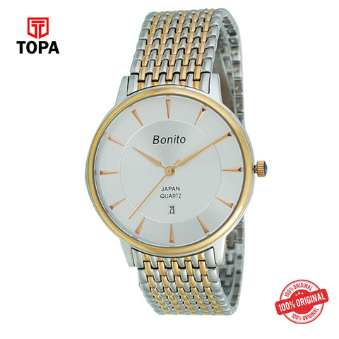 Topa Bonito-K-5136-TT-R-WHT-Metal-Band-Mens-Watch - Product Image 1