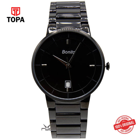 Topa Bonito-K-5144-BLK-Metal-Band-Mens-Watch - Product Image 1