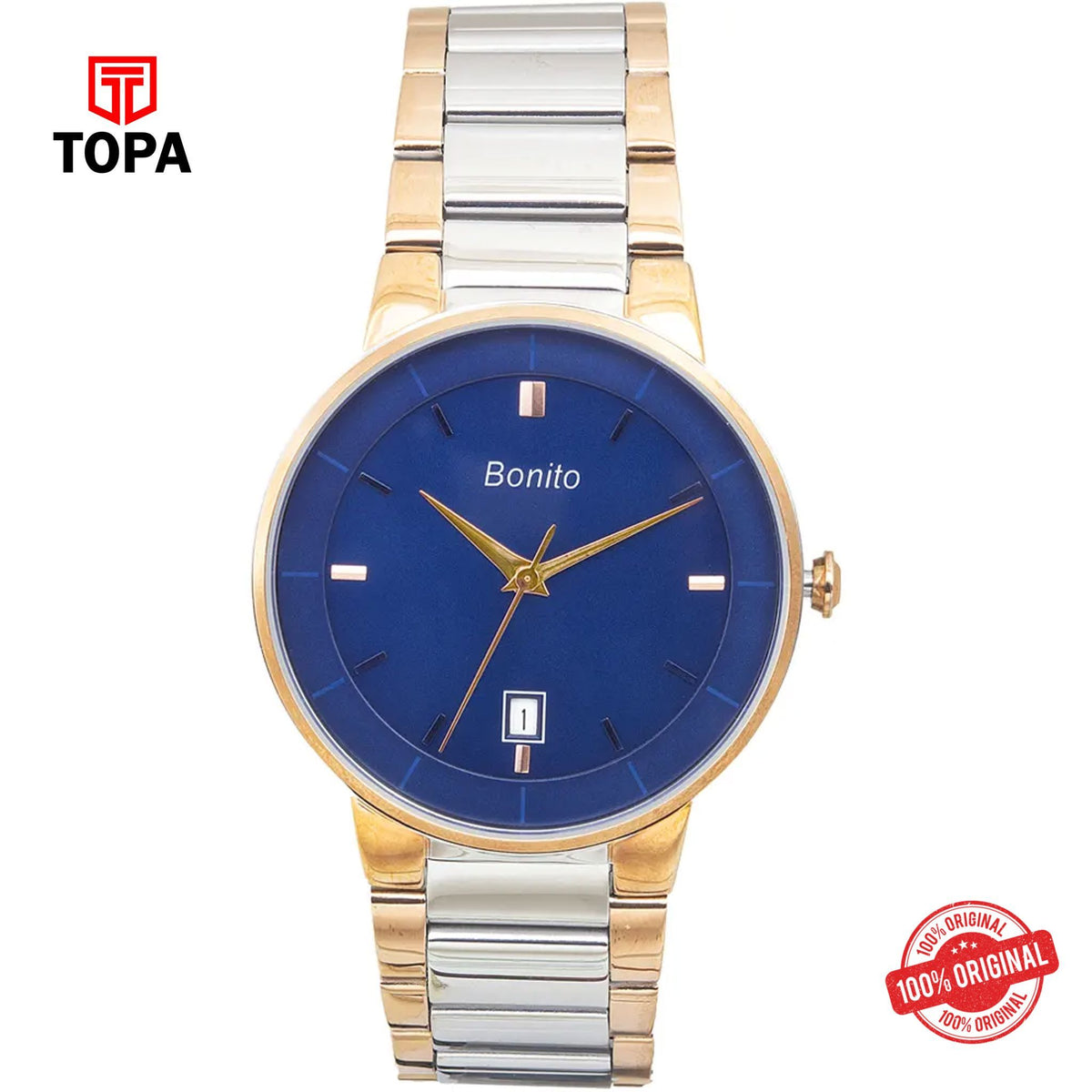 Topa Bonito-K-5144-TT-BLU-Metal-Band-Mens-Watch - Product Image 1