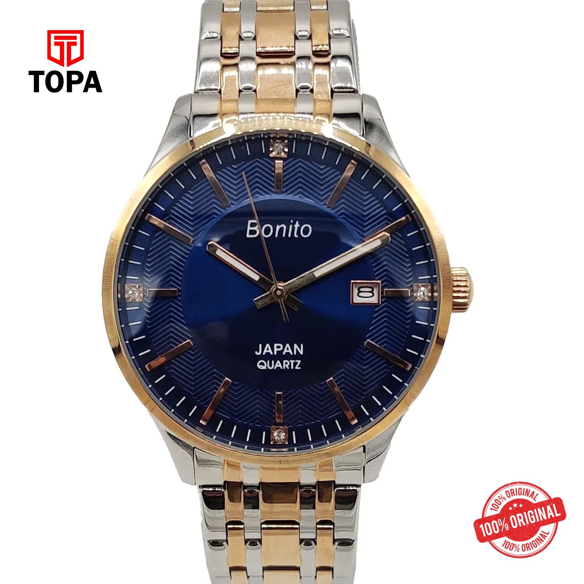 Topa Bonito-K-5146-TTRG-BLU-Metal-Band-Men-Watch - Product Image 1