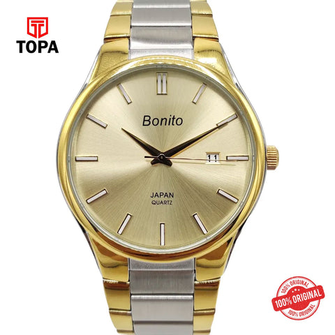 Topa Bonito-K-5152-TT-GLD-Metal-Band-Men-Watch - Product Image 1