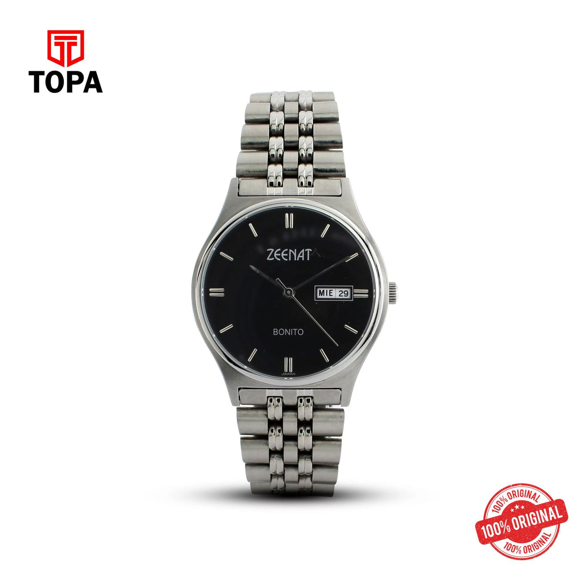 Topa Bonito-K-6001-ST-Champaign-Metal-Band-Men-Watch - Product Image 1