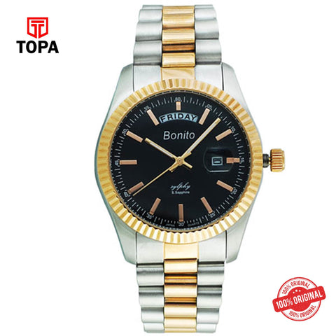 Topa Bonito-K-6012-TT-R-Blk-Wrist-Watch-for-Men - Product Image 1