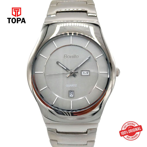 Topa Bonito-K-6096-CH-GRY-Metal-Band-Men-Watch - Product Image 1