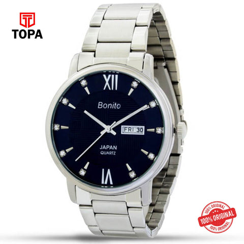 Topa Bonito-K-6112-BLU-Metal-Band-Mens-Watch - Product Image 1