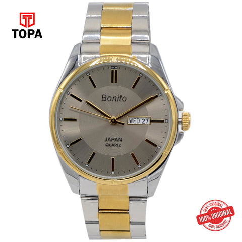 Topa Bonito-K-6117-Two-Tone-Metal-Band-Mens-Watch - Product Image 1