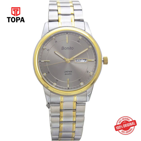 Topa Bonito-K-6118-TT-GRY-Metal-Band-Men-Watch - Product Image 1