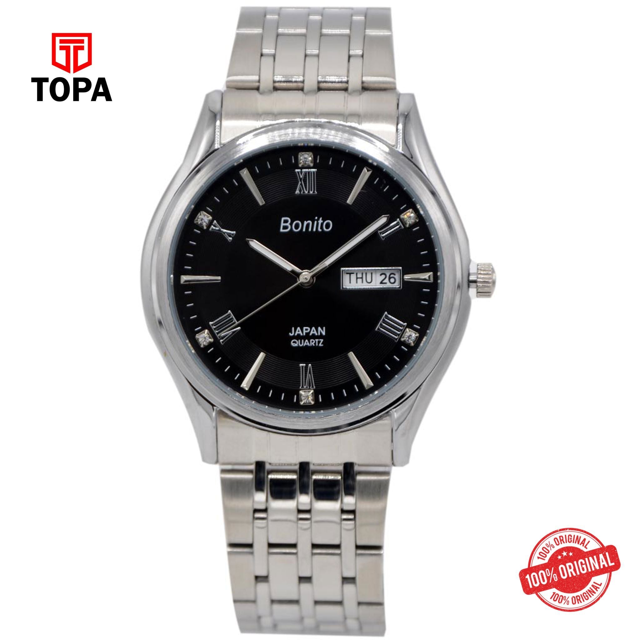 Topa Bonito-K-6119-Steel-Band-Mens-Watch - Product Image 1