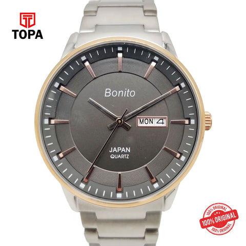 Topa Bonito-K-6121-TT-GRY-Metal-Band-Men-Watch - Product Image 1