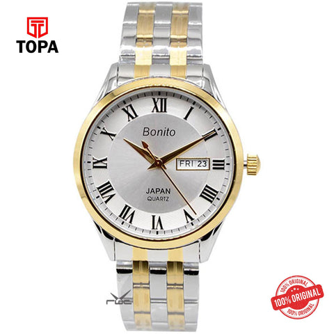 Topa Bonito-K-6124-SLR-TT-Metal-Band-Men-Watch - Product Image 1