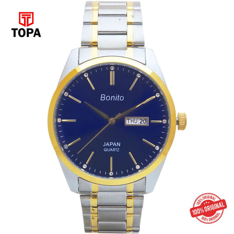 Topa Bonito-K-6127-TT-BLU-Metal-Band-Men-Watch - Product Image 1