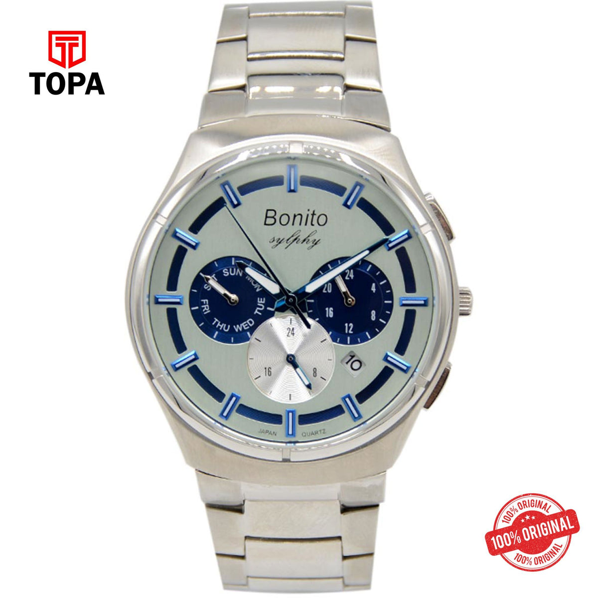 Topa Bonito-K-7007-Steel-Multi-Function-Men-Watch - Product Image 1