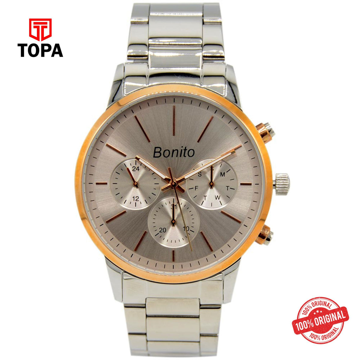 Topa Bonito-K-7008-Steel-Multi-Function-Men-Watch - Product Image 1