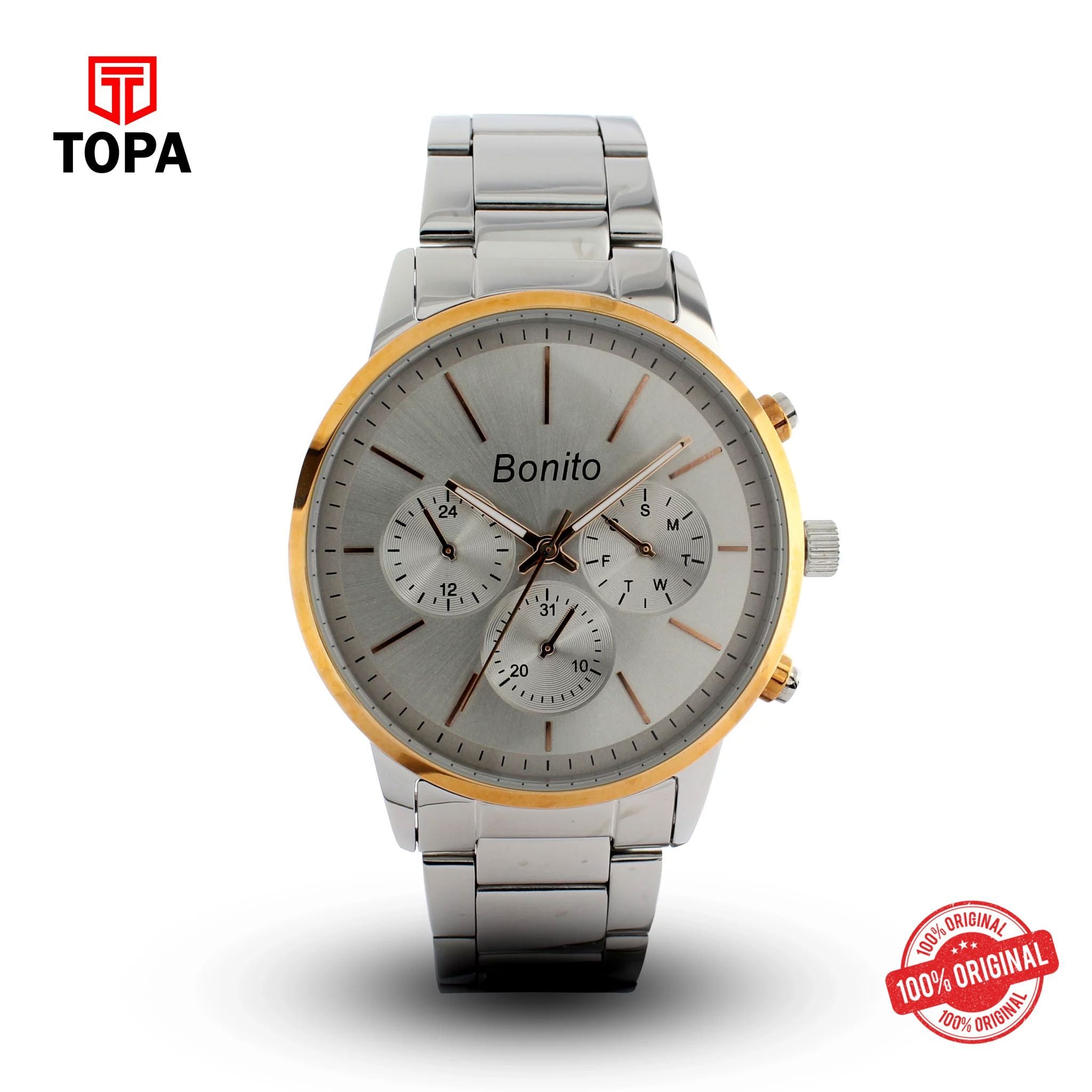Topa Bonito-K-7008-TT-GRY-Multi-Function-Men-Watch - Product Image 1