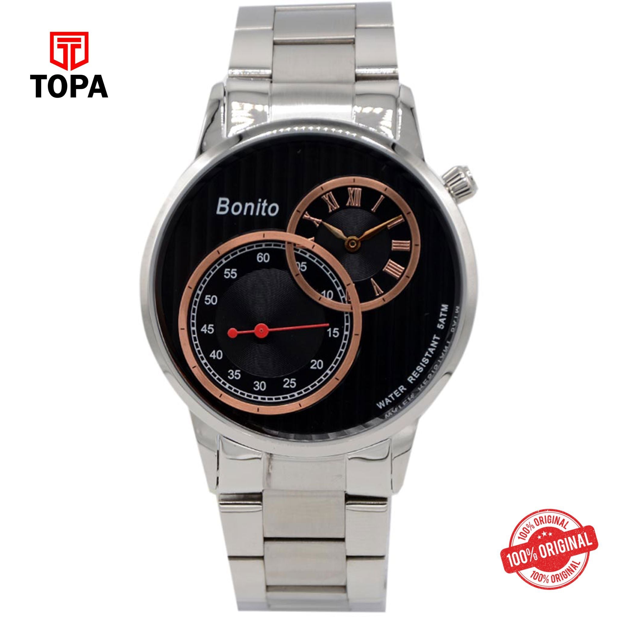 Topa Bonito-K-7012-Steel-Band-Men-Watch - Product Image 1