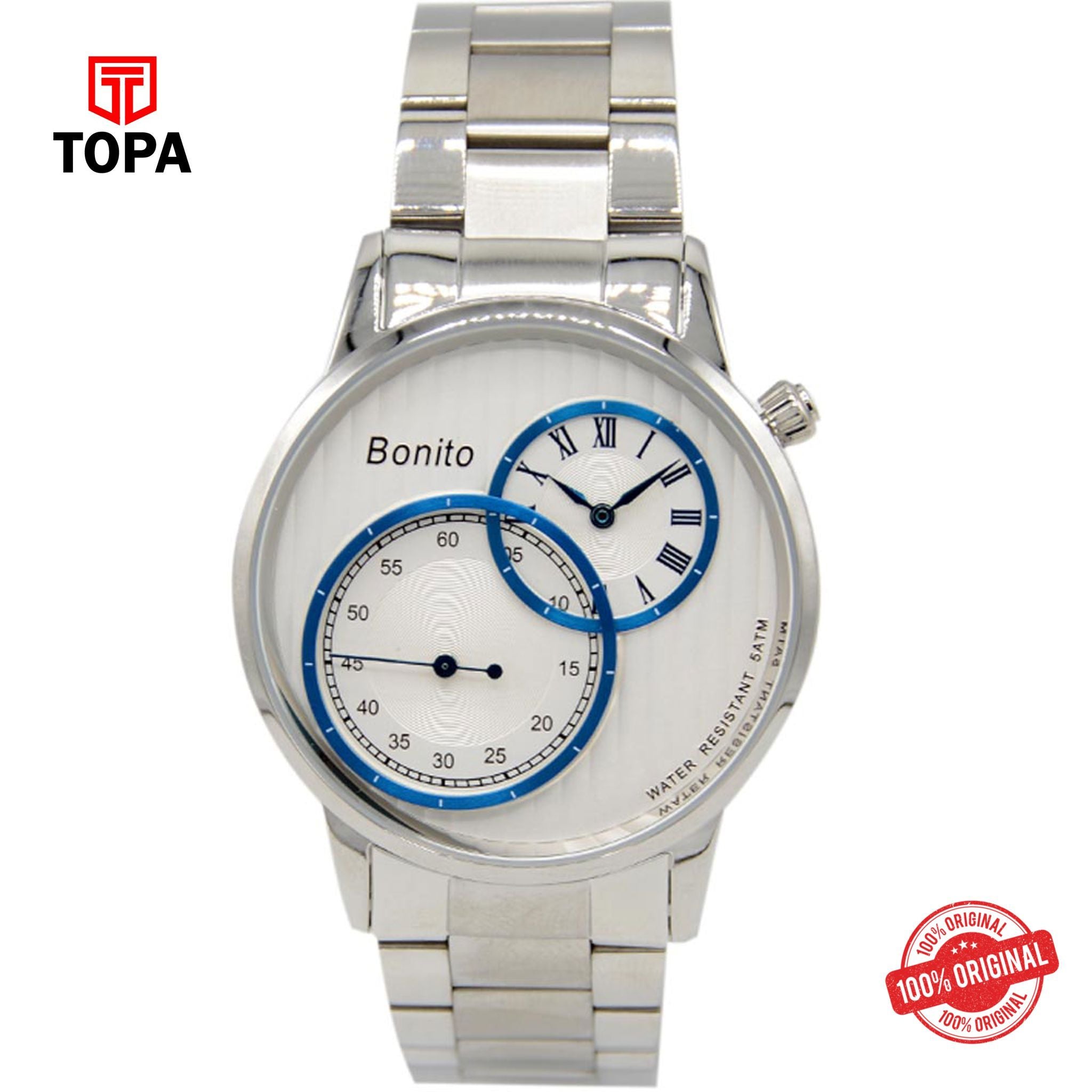 Topa Bonito-K-7012-Steel-Band-Men-Watch - Product Image 1