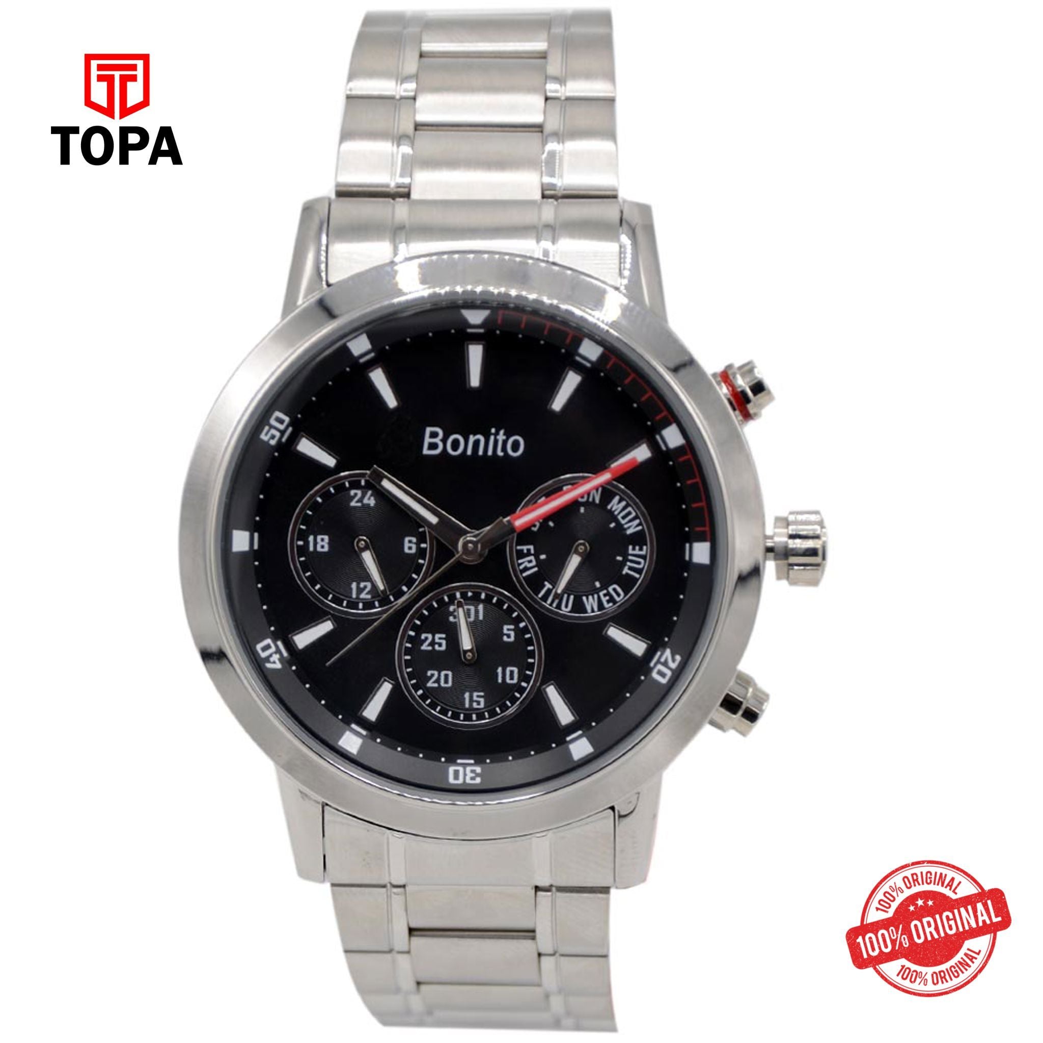 Topa Bonito-K-7014-Steel-Band-Multi-Function-Men-Watch - Product Image 1